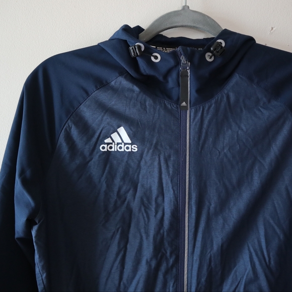 Adidas Jacket, Navy Athletic Jacket - Picture 3 of 8